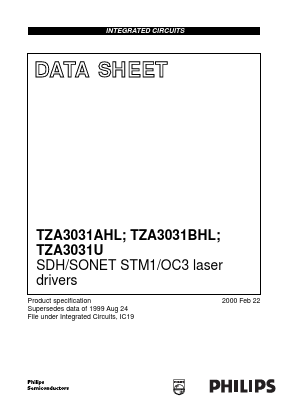 TZA3031BHL Datasheet PDF Philips Electronics