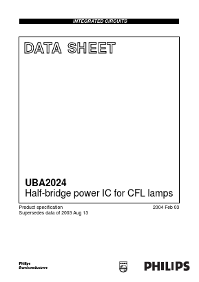 UBA2024 Datasheet PDF Philips Electronics