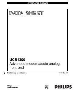 UCB1300BE Datasheet PDF Philips Electronics