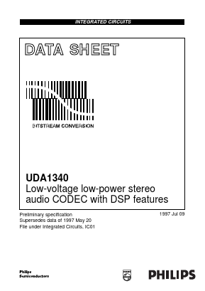 UDA1340M/N1 Datasheet PDF Philips Electronics