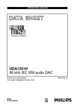 UDA1351 Datasheet PDF Philips Electronics