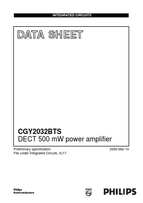 CGY2032BTS Datasheet PDF Philips Electronics
