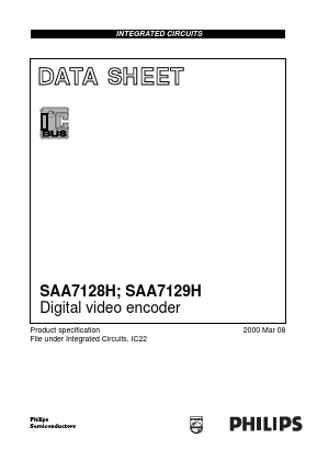 SAA7128H/00 Datasheet PDF Philips Electronics