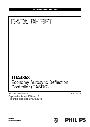 TDA4858 Datasheet PDF Philips Electronics