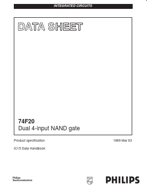 N74F20N Datasheet PDF Philips Electronics