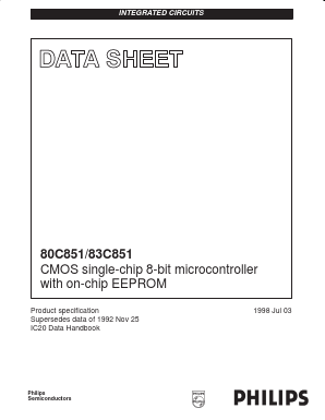 S80C851 Datasheet PDF Philips Electronics