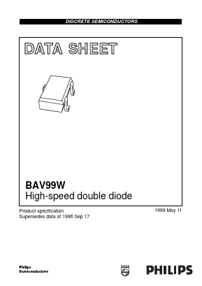 BAV99W Datasheet PDF Philips Electronics