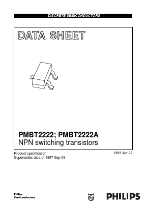 PMBT2222A Datasheet PDF Philips Electronics