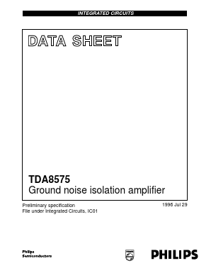 TDA8575T Datasheet PDF Philips Electronics
