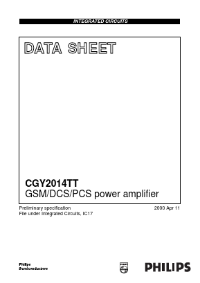 CGY2014TT Datasheet PDF Philips Electronics