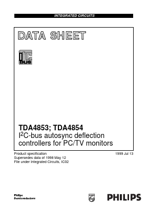 TDA4854 Datasheet PDF Philips Electronics