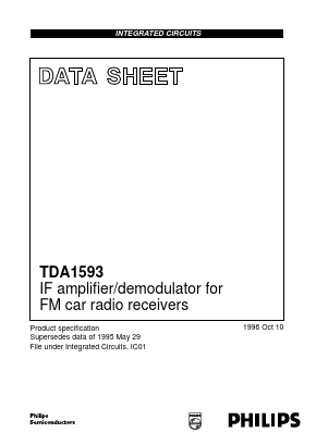 TDA1593T Datasheet PDF Philips Electronics