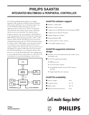 SAA9730FLYER Datasheet PDF Philips Electronics