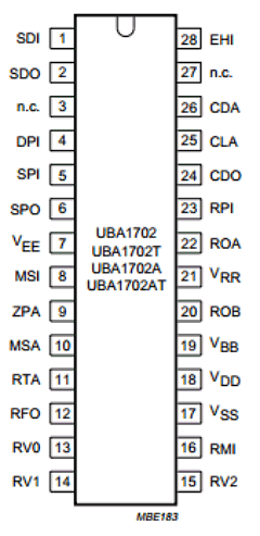 UBA1702AT/C1 Datasheet PDF Philips Electronics