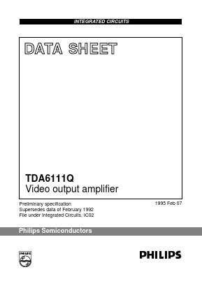TDA6111Q Datasheet PDF Philips Electronics
