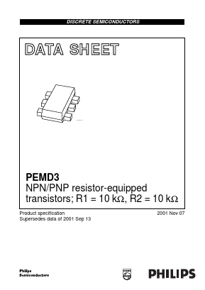 PEMD3 Datasheet PDF Philips Electronics