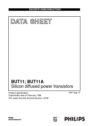 BUT11A Datasheet PDF Philips Electronics