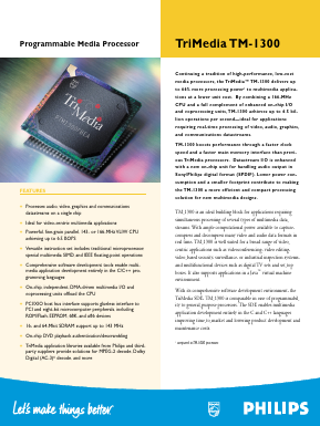 TM1300 Datasheet PDF Philips Electronics