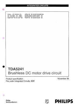 TDA5241 Datasheet PDF Philips Electronics
