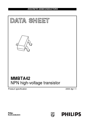MMBTA42 Datasheet PDF Philips Electronics