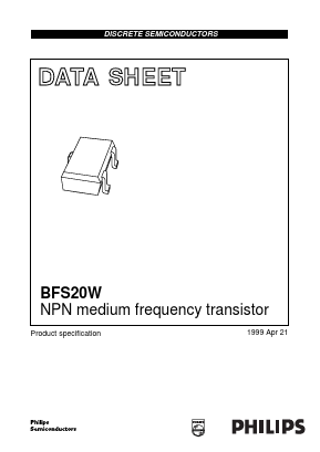 BFS20W Datasheet PDF Philips Electronics