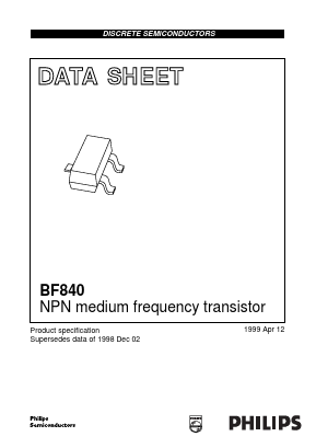 BF840 Datasheet PDF Philips Electronics