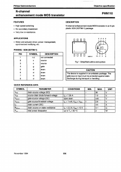 PHN110-TAPE-13 Datasheet PDF Philips Electronics