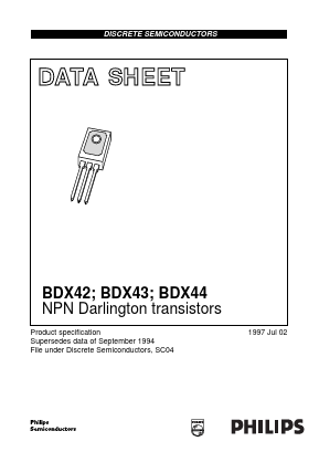 BDX42 Datasheet PDF Philips Electronics