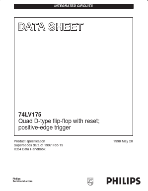 74LV175DB Datasheet PDF Philips Electronics
