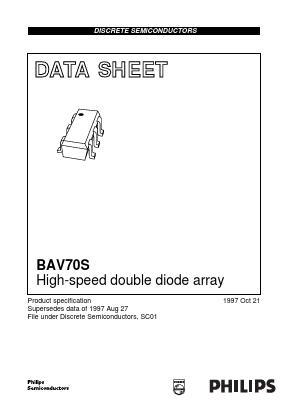 BAV70S Datasheet PDF Philips Electronics