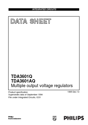 TDA3601AQ Datasheet PDF Philips Electronics