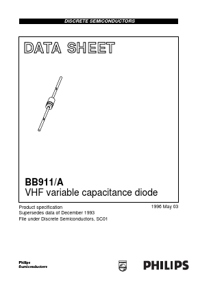 BB911 Datasheet PDF Philips Electronics