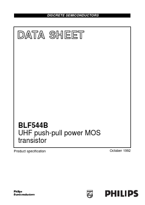 BLF544B Datasheet PDF Philips Electronics