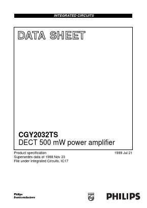 CGY2032TS Datasheet PDF Philips Electronics