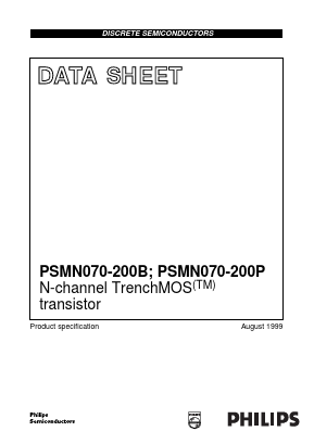 PSMN070-200P Datasheet PDF Philips Electronics