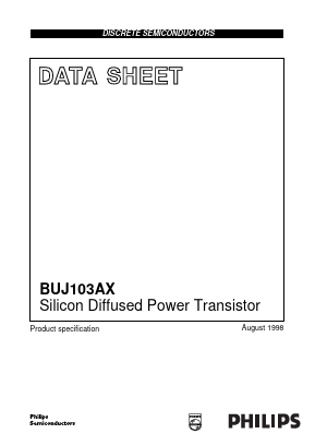 BUJ103AX Datasheet PDF Philips Electronics