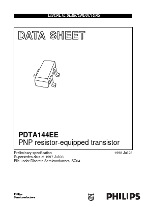 PDTA144EE_98 Datasheet PDF Philips Electronics