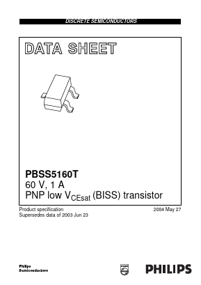 PBSS5160T Datasheet PDF Philips Electronics