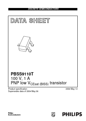 PBSS9110T Datasheet PDF Philips Electronics