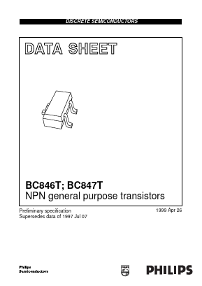 BC847AT Datasheet PDF Philips Electronics