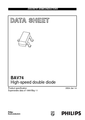 BAV74 Datasheet PDF Philips Electronics