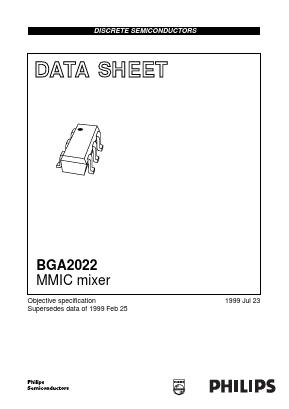 BGA2022 Datasheet PDF Philips Electronics