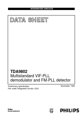 TDA9802 Datasheet PDF Philips Electronics