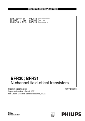 BFR31 Datasheet PDF Philips Electronics