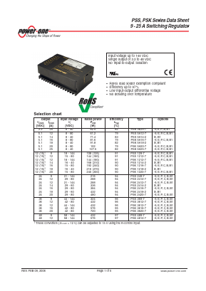 PSS2414-2 Datasheet PDF Power-One Inc.