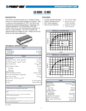 LES010YE Datasheet PDF Power-One Inc.