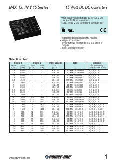 20IMX15 Datasheet PDF Power-One Inc.