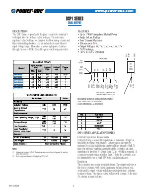 DSP1N5D17 Datasheet PDF Power-One Inc.