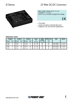 CG3020-7 Datasheet PDF Power-One Inc.