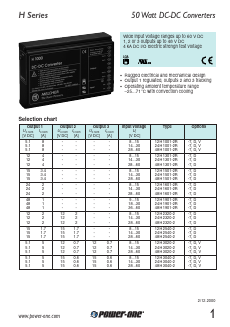 12H1601-2R Datasheet PDF Power-One Inc.